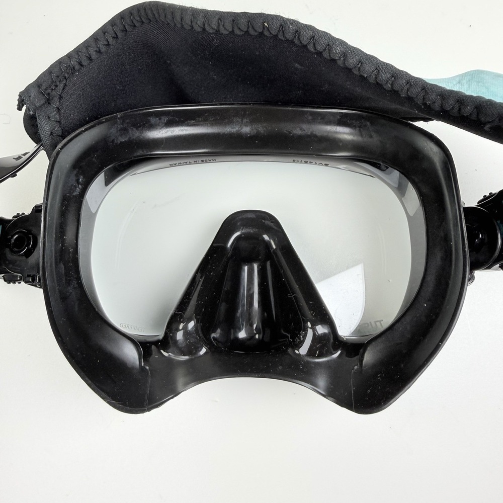 TUSA Freedom Elite M1003QB-OG Scuba Dive Mask Ocean Green Black w/ Case - Picture 10 of 15
